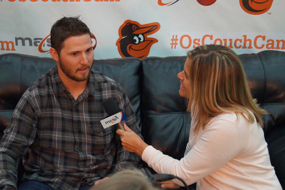 Zach Britton & I chatting at Orioles FanFest!